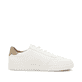Weiße Rieker Herren Sneaker Low U0708-81 mit einer Schnürung. Schuh Innenseite.