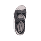 Sandales des randonnée Rieker noires pour homme 26455-00. Chaussure vue de dessus.
