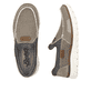 Beige Rieker Herren Slipper B6651-64 mit ultra leichter und flexibler Sohle. Schuh von oben, liegend.