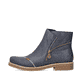
Marineblaue Rieker Damen Kurzstiefel 73571-14 mit einer robusten Profilsohle. Schuh Außenseite