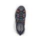Blaue Rieker Herren Slipper B8350-14 mit Ready2GO Slip-in Feature sowie Gummizug. Schuh von oben.