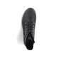 
Nachtschwarze Rieker Damen Schnürstiefel 75142-01 mit Schnürung und Reißverschluss. Schuh von oben