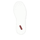 Weiße Rieker Damen Sneaker Low M7813-80 mit modernen Ziernähten sowie Schnürung. Schuh Laufsohle.