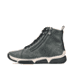 Tiefschwarze Rieker Damen Slipper 45913-00 mit einer schockabsorbierenden Sohle. Schuh Innenseite