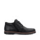 Schwarze Rieker Herren Schnürstiefel 10539-00 aus Glattleder mit Reißverschluss. Schuh Innenseite.