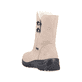 
Tiefschwarze Rieker Damen Kurzstiefel Z68M1-01 mit einer schockabsorbierenden Sohle. Schuh seitlich schräg