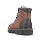 Braune Rieker Herren Schnürstiefel 30442-24 mit wasserabweisender TEX-Membran. Schuh von hinten.