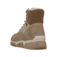 Beige Rieker Damen Schnürstiefel 45956-64 mit wasserabweisender TEX-Membran. Schuh von hinten.