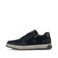 Baskets basses Rieker bleues pour homme 37029-14 avec détails marrons. Côté extérieur de la chaussure.