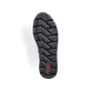 Rote Rieker Damen Schnürstiefel Z0022-35 aus Rauleder mit einem Reißverschluss. Schuh Laufsohle.