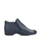 Dunkelblaue Rieker Damen Kurzstiefel 58386-14 aus Glattleder mit Reißverschluss. Schuh Innenseite.
