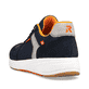 Blaue Rieker Herren Sneaker Low 07002-14 mit super leichter und flexibler Sohle. Schuh von hinten.