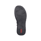 Braune Rieker Damen Clogs 46383-24 mit modischen Flechtelementen. Schuh Laufsohle.