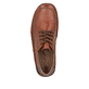 Karamellbraune Rieker Herren Schnürschuhe 05315-24 mit der Extraweite H. Schuh von oben.