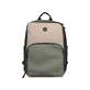 Rieker Rucksack H1655-90 in Schwarz, Beige und Khaki mit mattem Finish und Handyfach. Vorderseite.