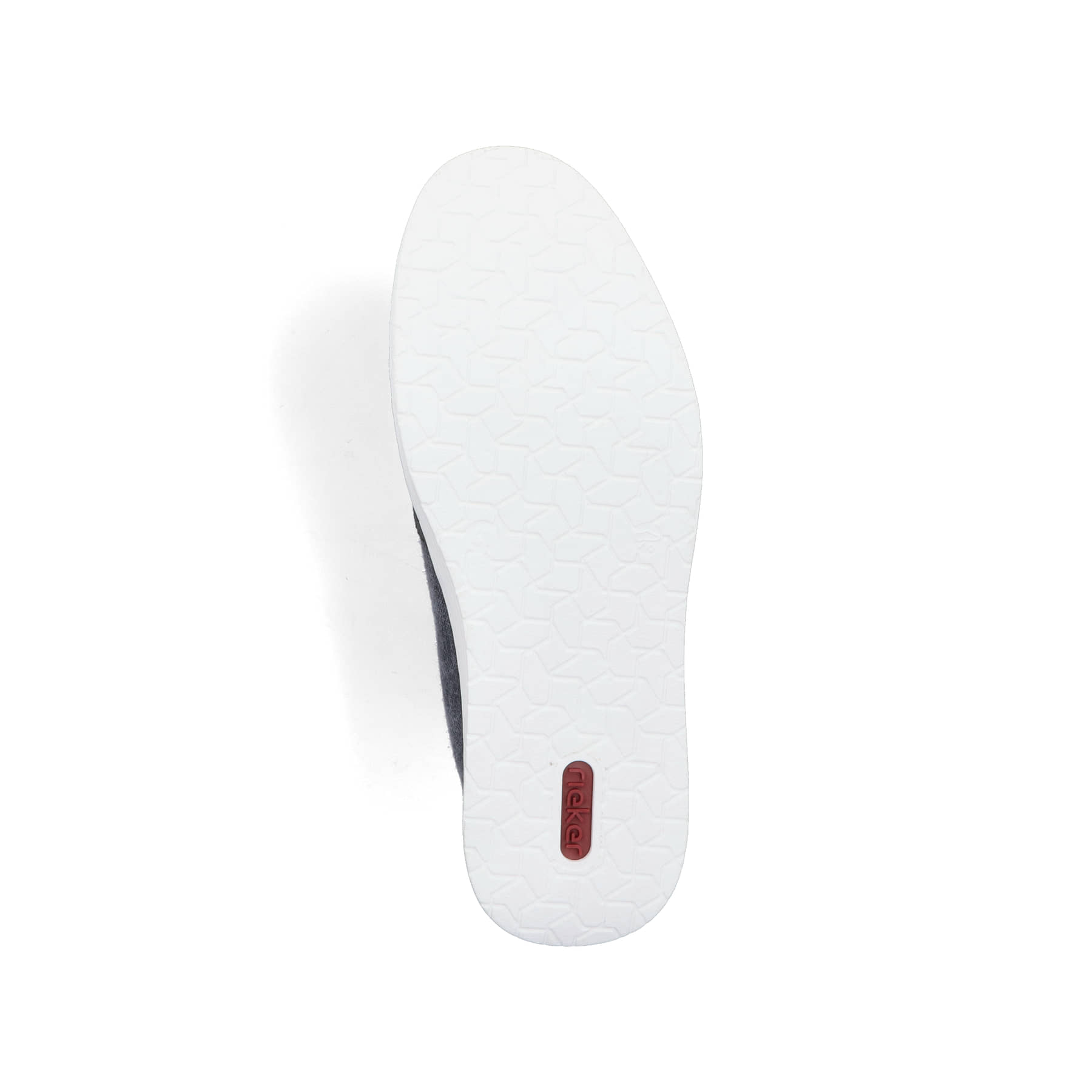 Blaue Rieker Herren Slipper B2265-14 mit einem Gummizug sowie Komfortweite G 1/2. Schuh Laufsohle.