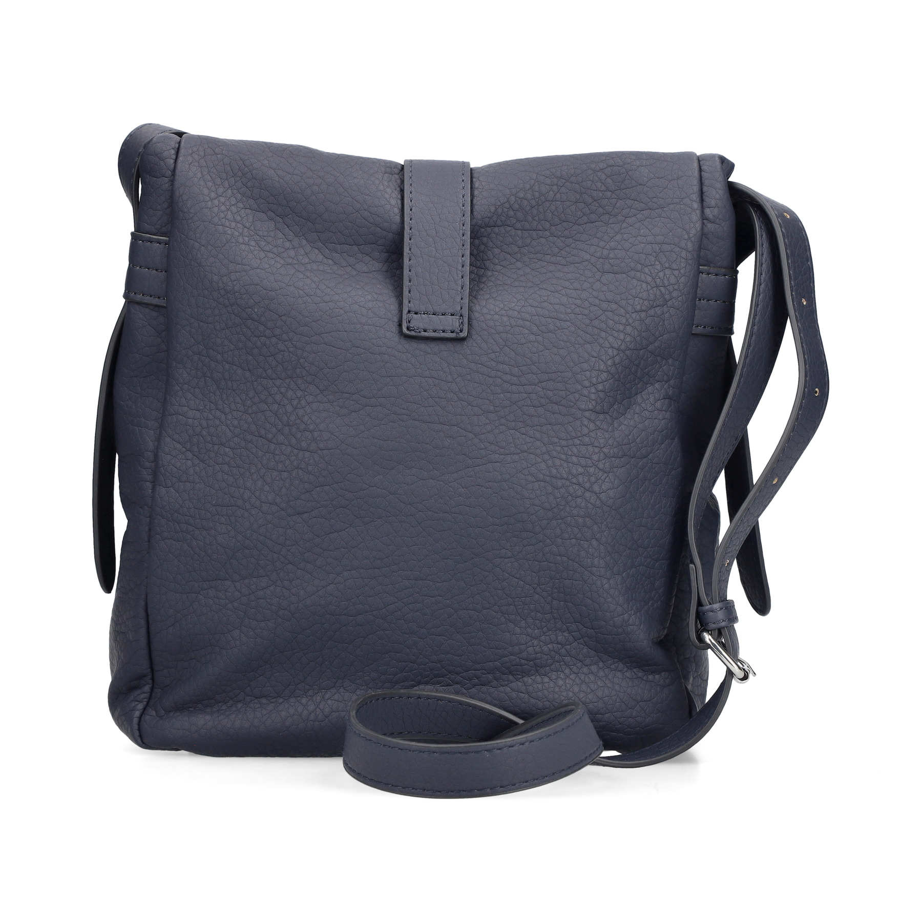 Sac Ã  dos Rieker H1103-12 en noir avec fermeture éclair, poche extérieure et fermeture magnétique. Côté gauche.