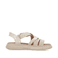 Beige Rieker Damen Riemchensandalen V3063-62 mit trendiger Schnalle. Schuh Innenseite.