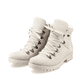 Nachtschwarze Rieker Damen Schnürstiefel 78531-00 mit einer robusten Profilsohle. Schuh Innenseite