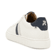 Weiße Rieker Herren Sneaker Low U0705-80 mit einer Schnürung. Schuh von hinten.