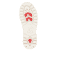Beige-weiße Rieker Damen Schnürstiefel W2174-20 aus Rauleder. Schuh Laufsohle.