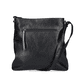 Rieker Damen Handtasche H1316-62 in Braunbeige-Schwarz aus Kunstleder mit Reißverschluss. Handtasche Rückseite.