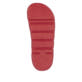Rote Rieker Damen Pantoletten P2180-35 mit Schnallen sowie einer flexiblen Sohle. Schuh Laufsohle.