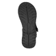 Schwarze vegane Rieker Damen Trekkingsandalen W3151-00 mit einem Klettverschluss. Schuh Laufsohle.