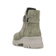 Asphaltschwarze Rieker Damen Stiefeletten 71675-01 mit Reißverschluss. Schuh Innenseite