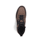 Braun-schwarze Rieker Herren Sneaker High B5546-26 aus Rauleder. Schuh von oben.