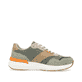 Grüne Rieker Herren Sneaker Low U1402-54 mit Schnürung sowie flexibler Sohle. Schuh Innenseite.