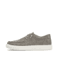 Graue Rieker Herren Slipper U0702-42 mit TR-Sohle mit weichem EVA-Inlet. Schuh Außenseite.
