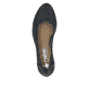 Blaue Rieker Pumps 41057-14 mit Gummizug sowie einer extra weichen Decksohle. Schuh von oben.