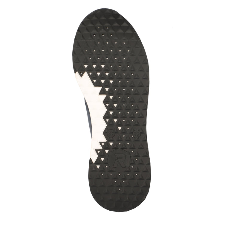 Rieker baskets basses bleues femmes 42500-14 avec une semelle flexible. Semelle extérieure de la chaussure.