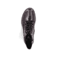 Schwarzrote Rieker Damen Schnürstiefel 74802-35 mit trendiger Schnalle. Schuh von oben.