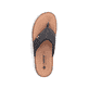 Schwarze Rieker Herren Zehentrenner 21084-00 mit der Komfortweite G. Schuh Laufsohle.