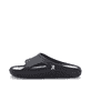 Schwarze Rieker Herren Pantoletten U3450-00 mit einer ultraleichten Sohle. Schuh Außenseite.