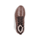 Braun-dunkelblaue Rieker Herren Schnürstiefel B1824-24 mit der lightsole+. Schuh von oben.