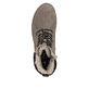 Zimtfarbene Rieker Damen Schnürstiefel Y9118-24 mit Strick-Kragen. Schuh von oben.