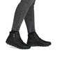 Schwarze Rieker Damen Kurzstiefel Z0056-00 aus Glattleder. Schuh am Fuß.