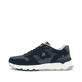Blaue Rieker Herren Sneaker Low U0905-14 mit Schnürung sowie flexibler Sohle. Schuh Außenseite.