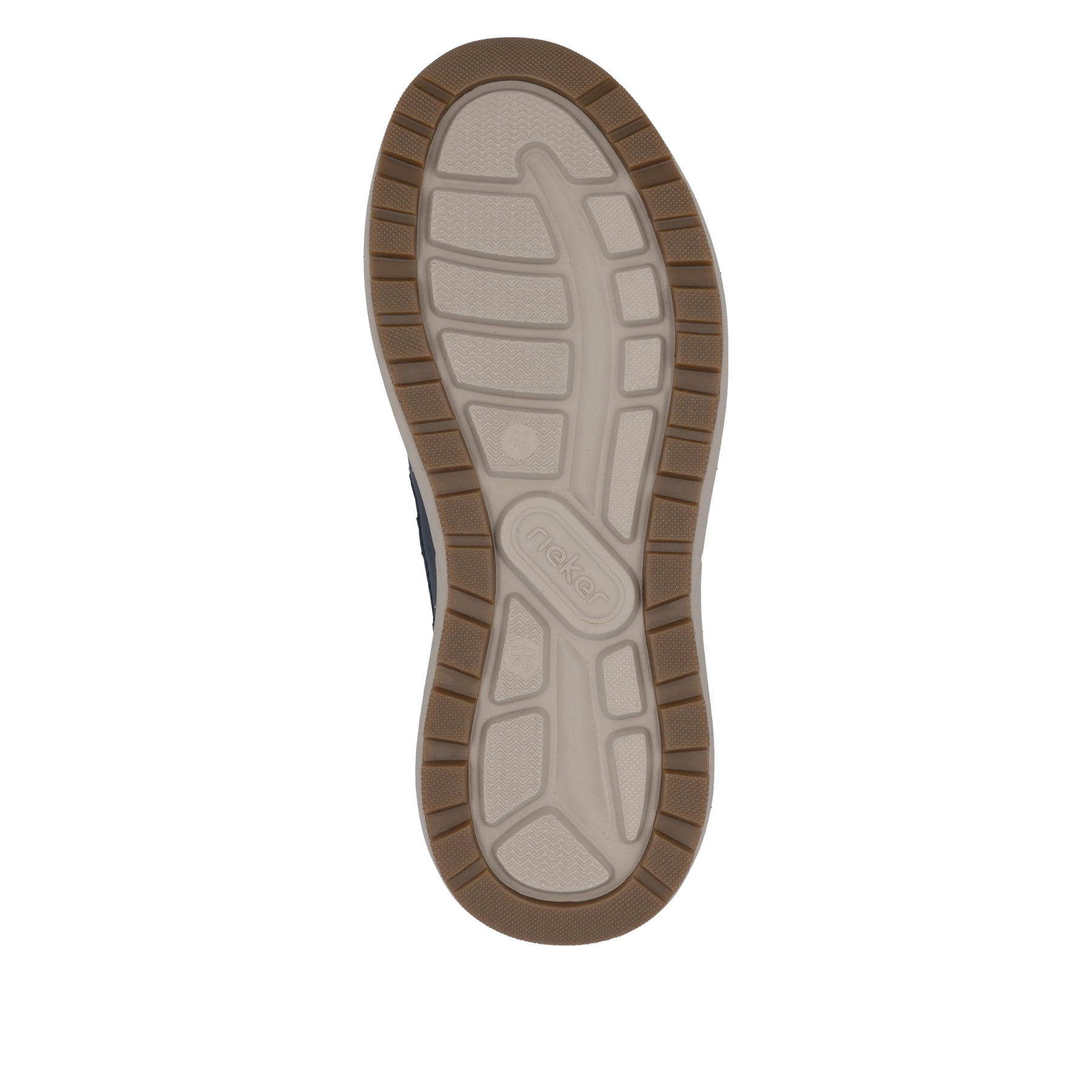 Mocassins Rieker bleus pour homme 06051-14 avec fonction easy in Ready2GO. Semelle extérieure de la chaussure.