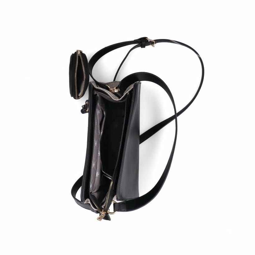 Rieker Damen Handtasche H1005-14 in Pazifikblau aus Kunstleder mit Reißverschluss. Handtasche getragen.