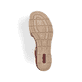 Grüne Rieker Keilsandaletten 63780-52 mit trendigen Schnalle. Schuh Laufsohle.