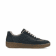 Baskets basses Rieker bleues vegan pour femme M5512-15 avec lacets. Côté intérieur de la chaussure.