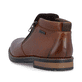 Braune Rieker Herren Kurzstiefel 14656-24 aus Glattleder. Schuh von hinten.