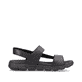 Schwarze Rieker Herren Trekkingsandalen 20800-00 mit einer super leichten Sohle. Schuh Innenseite.