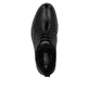 
Tiefschwarze Rieker Herren Slipper 14454-01 mit Elastikeinsatz sowie einer Profilsohle. Schuh von oben