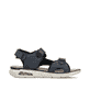 Blaue Rieker Herren Trekkingsandalen 29151-14 mit Rieker Air Sohlenfenster. Schuh Innenseite.