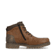 Nougatbraune Rieker Herren Schnürstiefel 38810-25 mit einer robusten Profilsohle. Schuh Innenseite